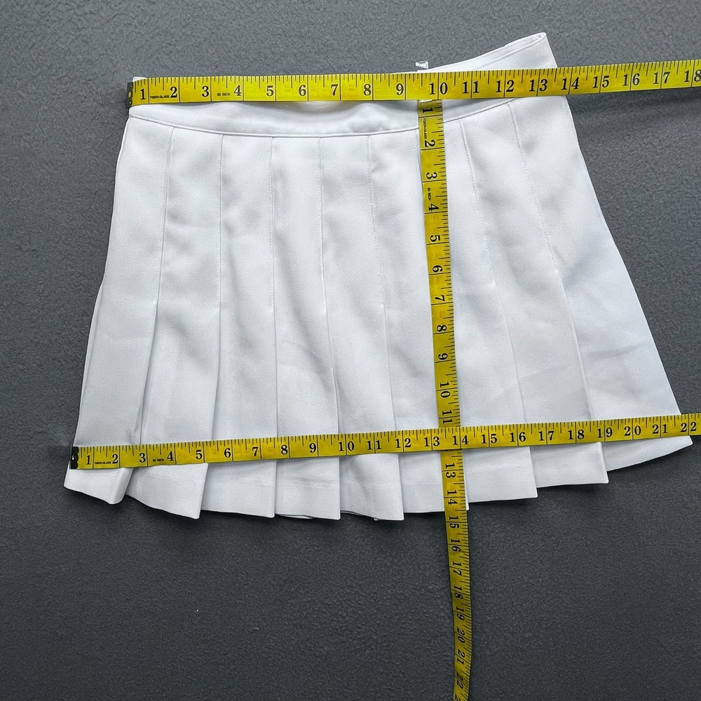 VTG Head Sports Wear White Pleated Tennis Skirt Womens Size 8 Y2K Athletic Mini - Picture 5 of 8